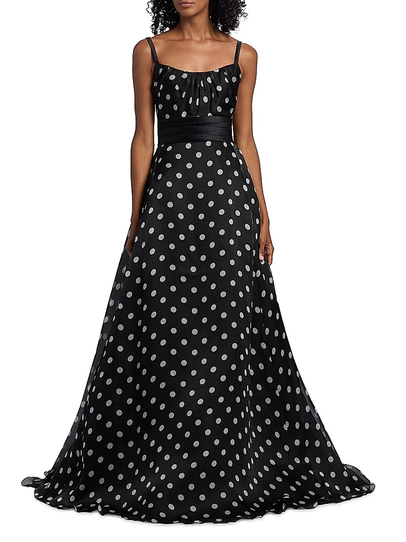 Polka Dot Organza Ballgown