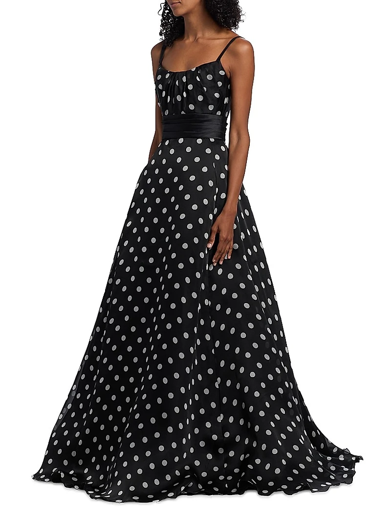 Polka Dot Organza Ballgown