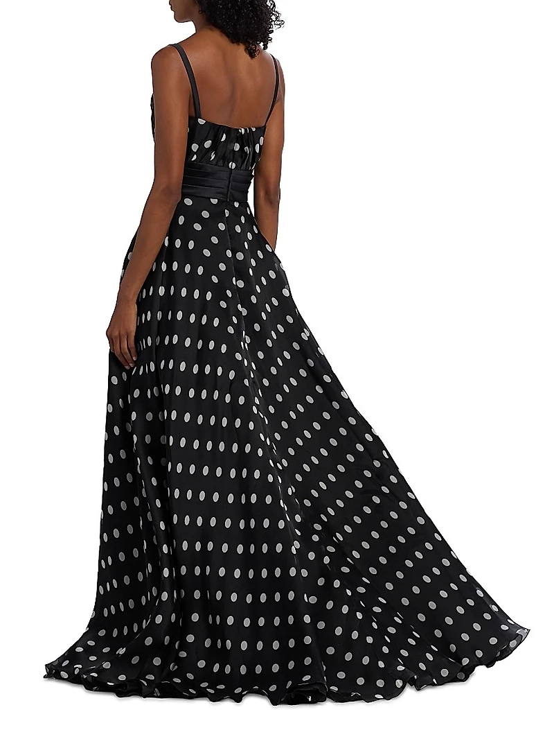 Polka Dot Organza Ballgown