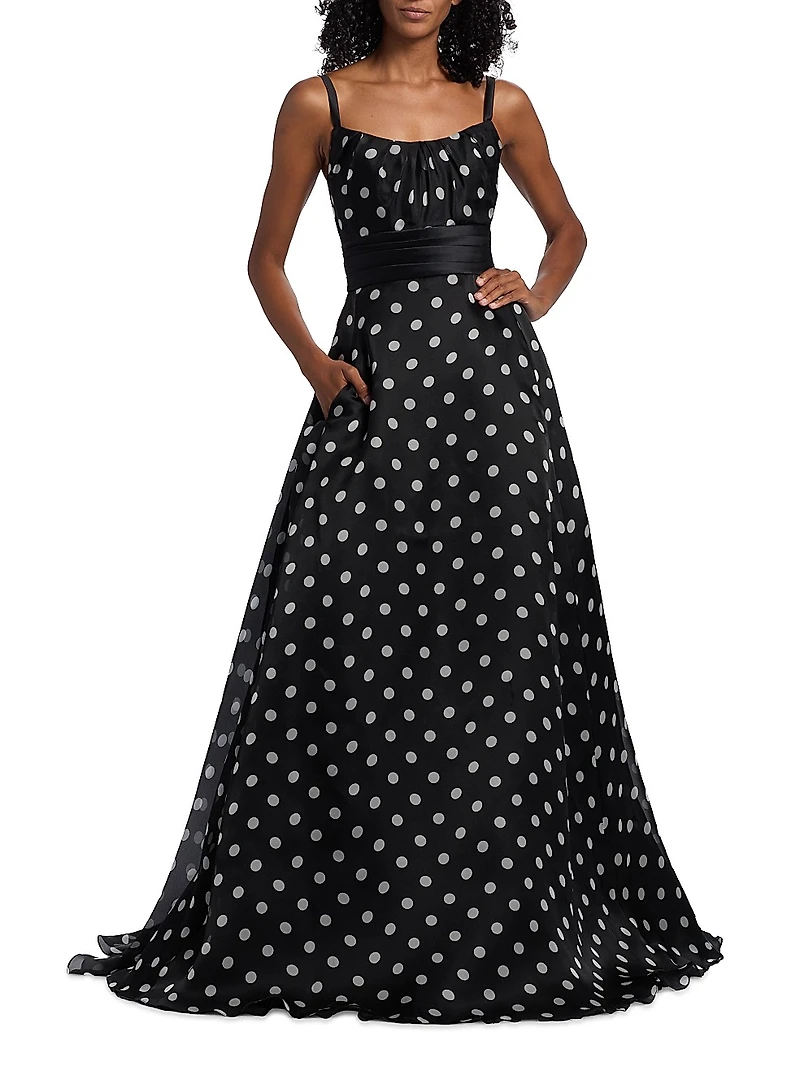 Polka Dot Organza Ballgown