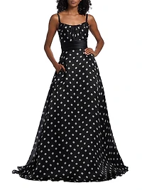 Polka Dot Organza Ballgown