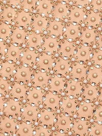 Imitation Pearl & Bead-Embroidered Tulle Gown