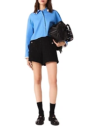 Rhinestone Tweed Shorts