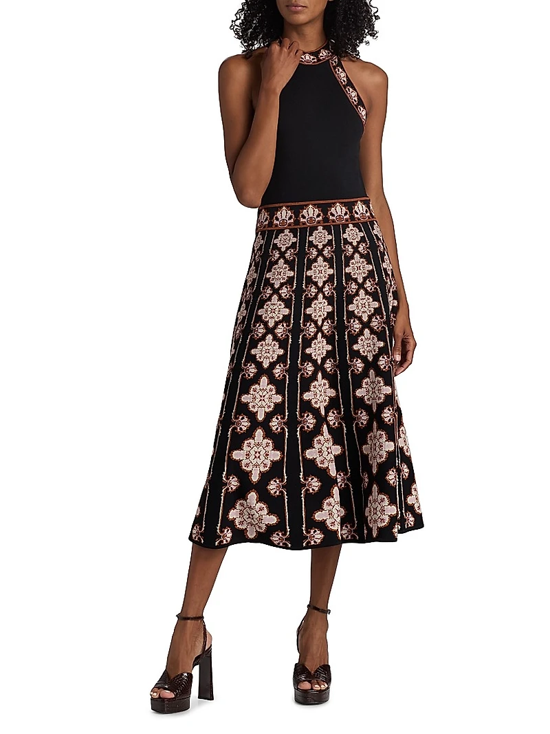 Sandrinna Jacquard Midi-Dress