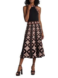 Sandrinna Jacquard Midi-Dress