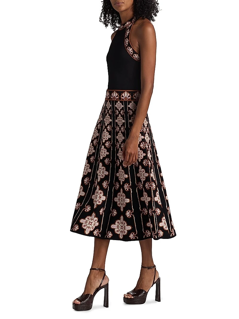 Sandrinna Jacquard Midi-Dress