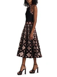 Sandrinna Jacquard Midi-Dress