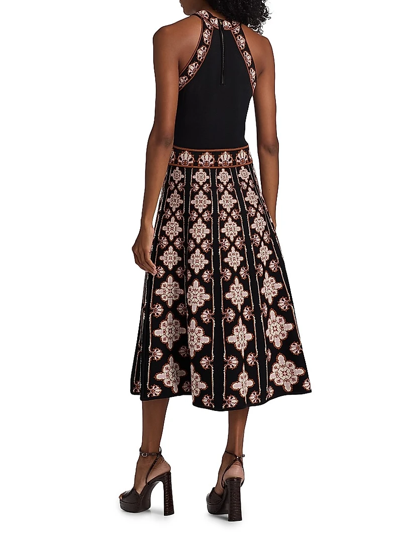 Sandrinna Jacquard Midi-Dress