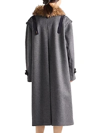 Single-Breasted Double Loden Cloth Coat