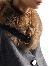 Single-Breasted Double Loden Cloth Coat