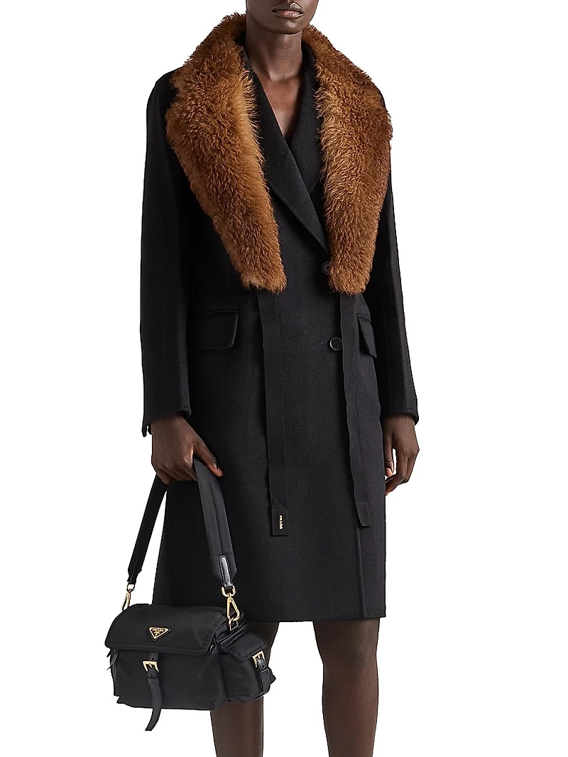 Double-Breasted Double Cashwool Coat