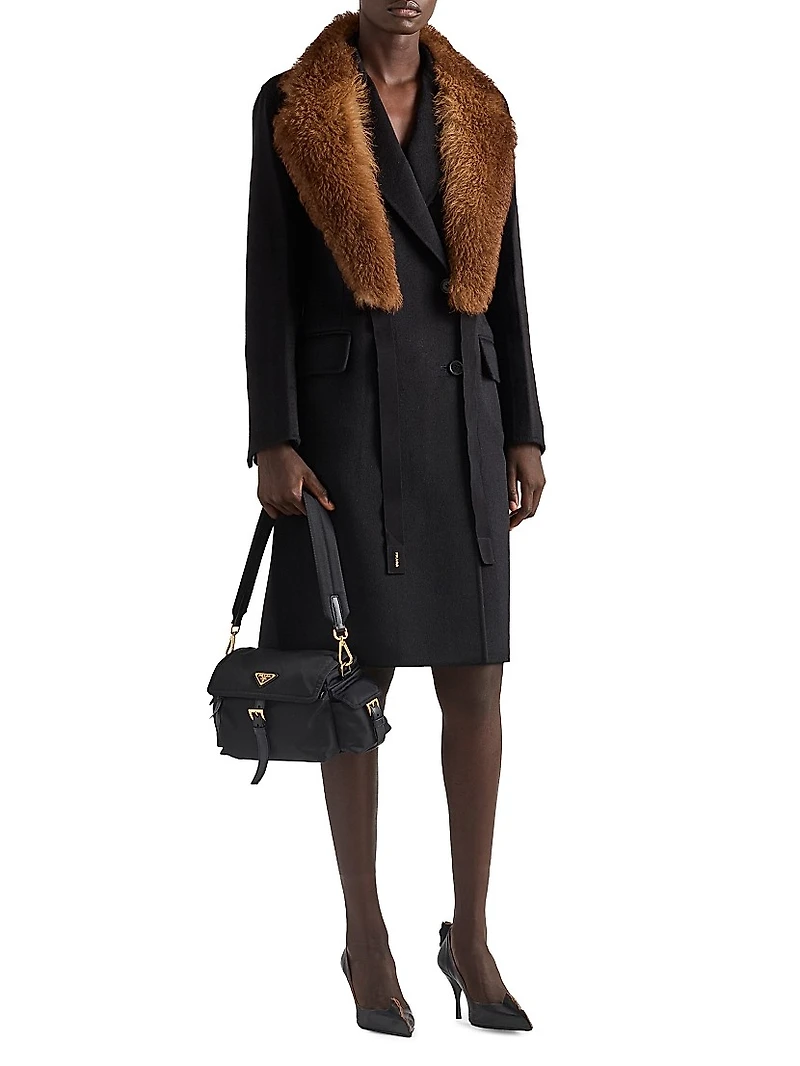Double-Breasted Double Cashwool Coat