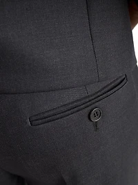 Wool Gabardine Pants with Pin