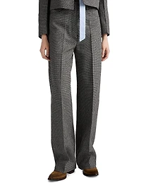 Prince of Wales Check Mouliné Wool Pants