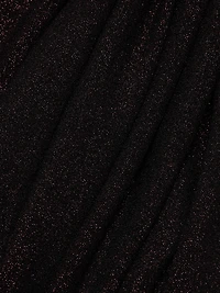 Jewell Metallic Knit Open-Back Midi-Dress