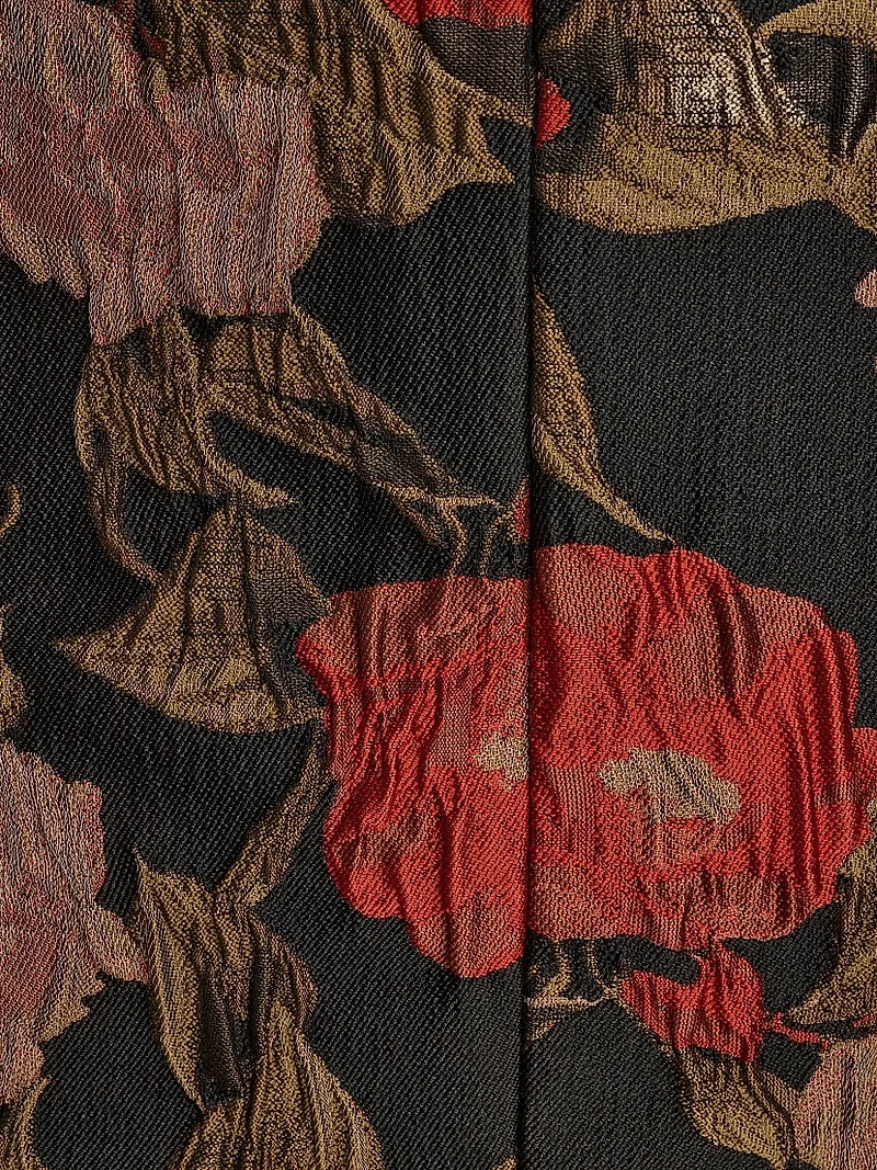 Floral Jacquard Sheath Dress