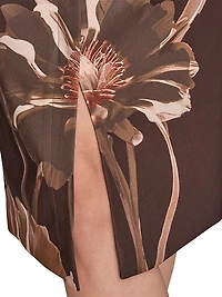 Floral Sheath Midi-Dress