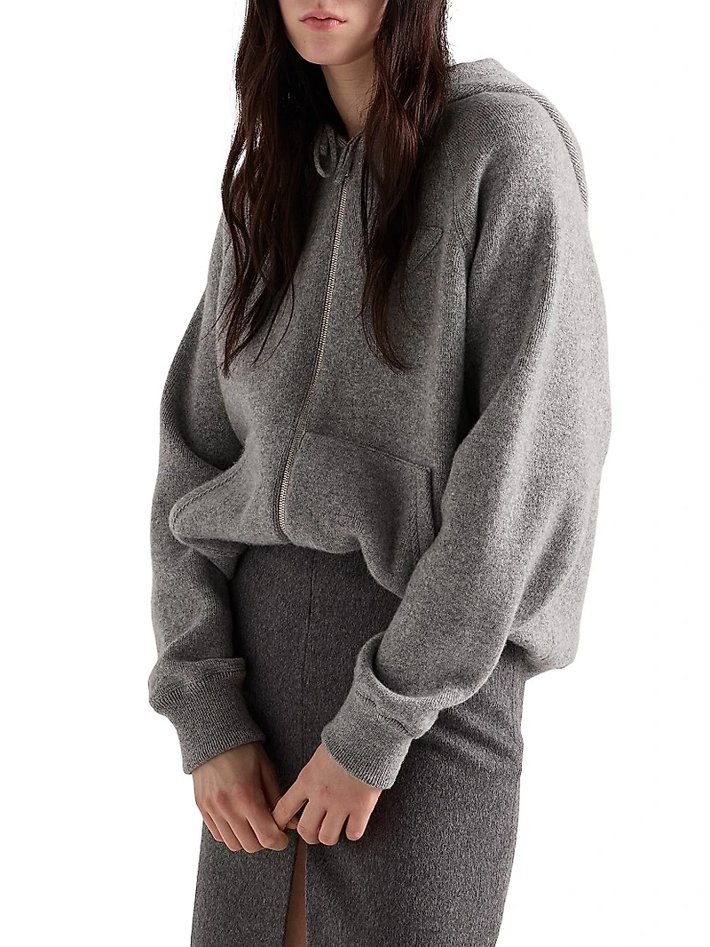 Cashmere Hooded Cardigan