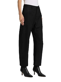 Shon Wool Barrel-Leg Pants