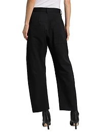 Shon Wool Barrel-Leg Pants