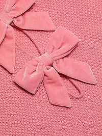 Doris Bow Puff-Sleeve Sweater
