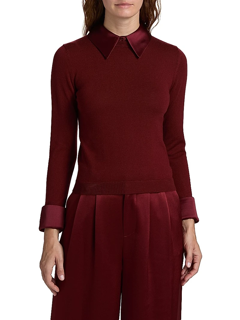 Porla Collared Wool Sweater