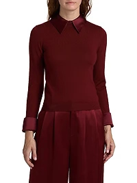 Porla Collared Wool Sweater