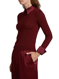 Porla Collared Wool Sweater