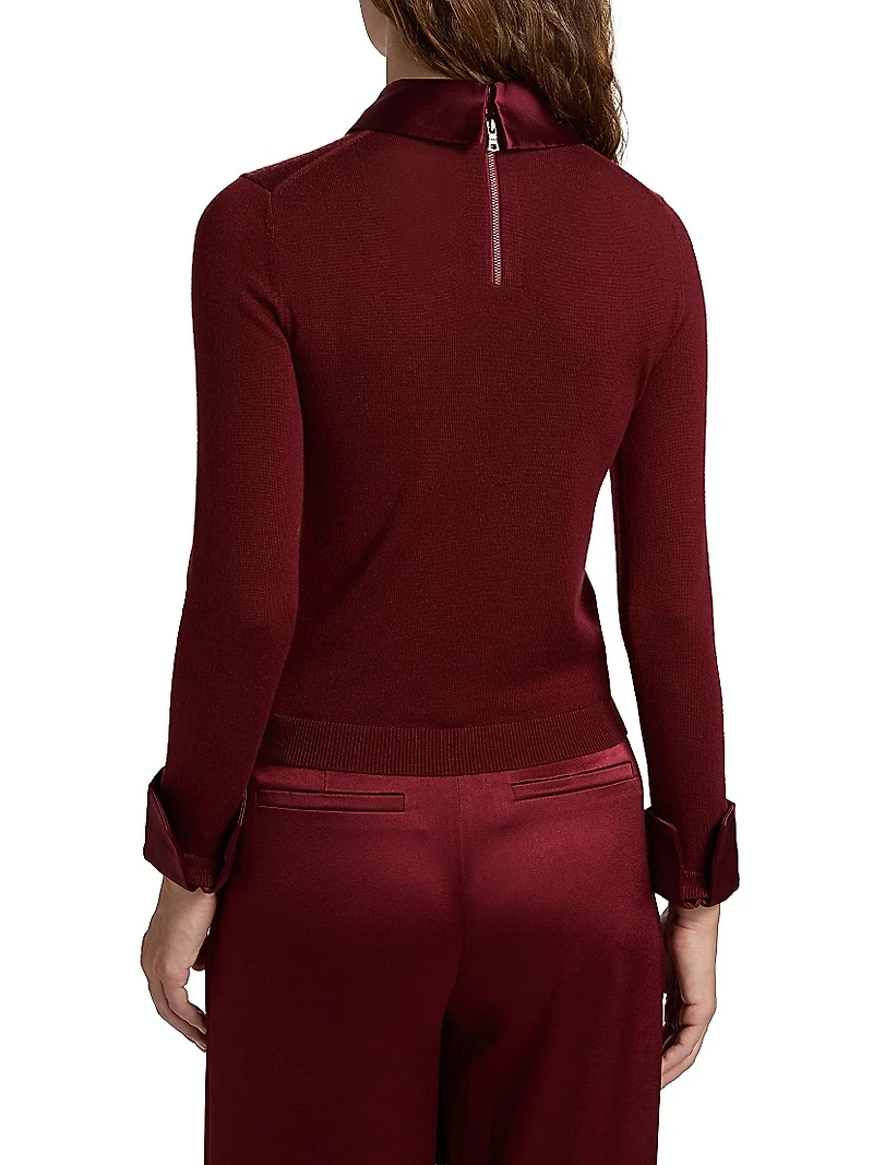 Porla Collared Wool Sweater