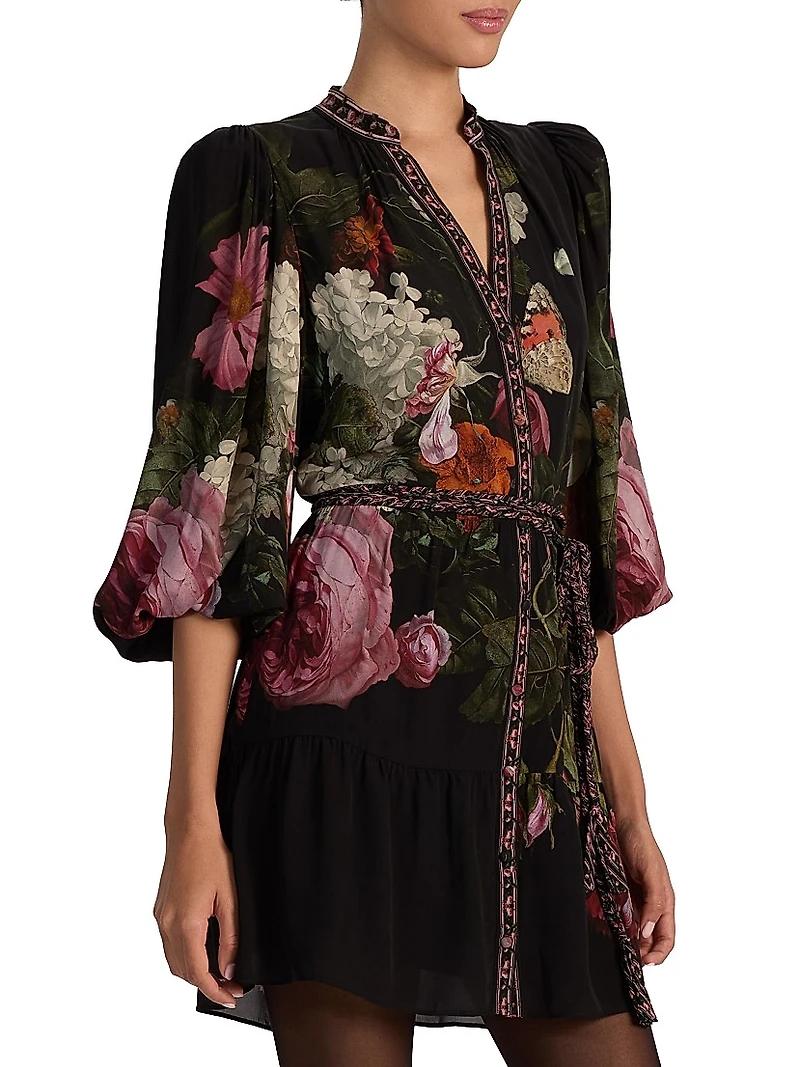 Antonette Floral Blouson Minidress