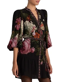 Antonette Floral Blouson Minidress