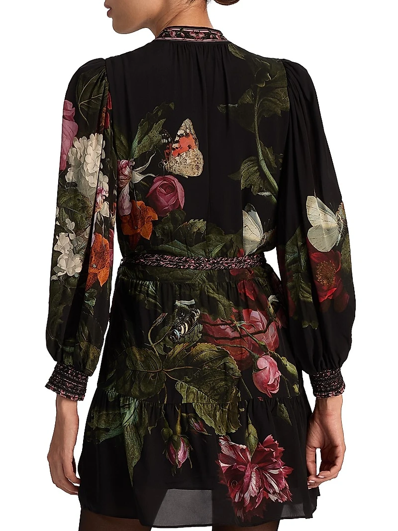 Antonette Floral Blouson Minidress