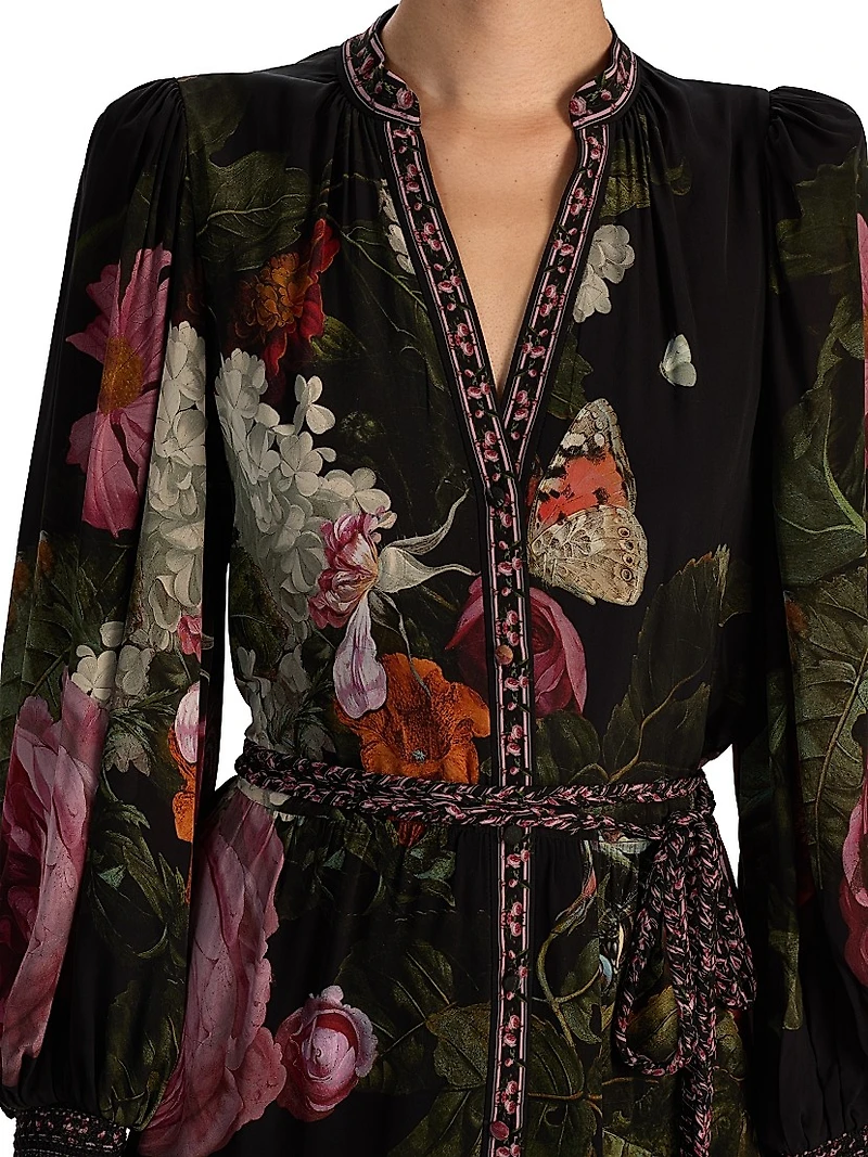 Antonette Floral Blouson Minidress