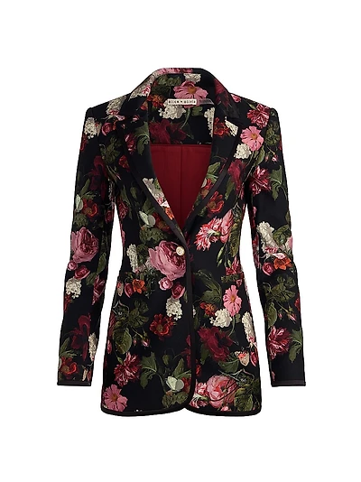 Breann Floral Slim-Fit Blazer