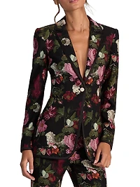 Breann Floral Slim-Fit Blazer