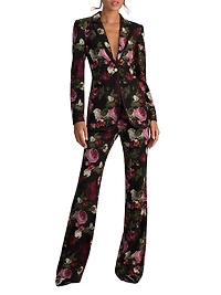 Breann Floral Slim-Fit Blazer