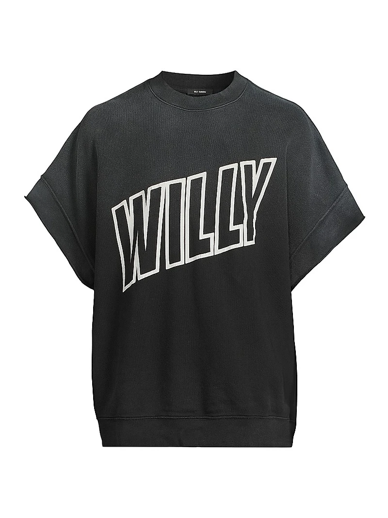 Willy Cotton Jersey Oversized Muscle T-Shirt