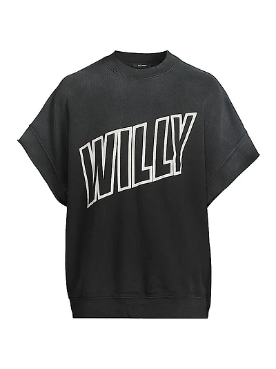 Willy Cotton Jersey Oversized Muscle T-Shirt