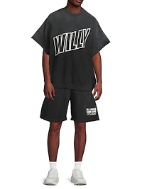 Willy Cotton Jersey Oversized Muscle T-Shirt