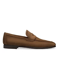 Diezma II Suede Penny Loafers