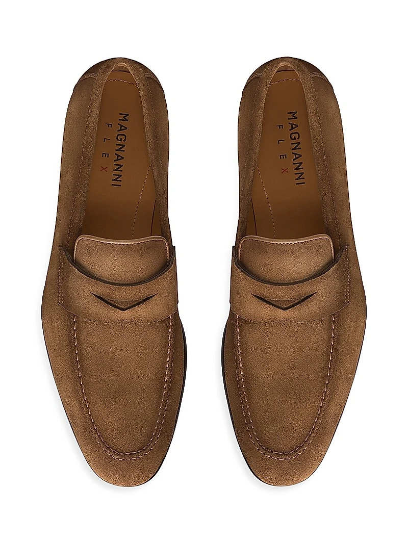 Diezma II Suede Penny Loafers