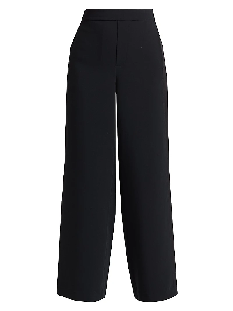 Melanie Crépe Tuxedo Striped Pants