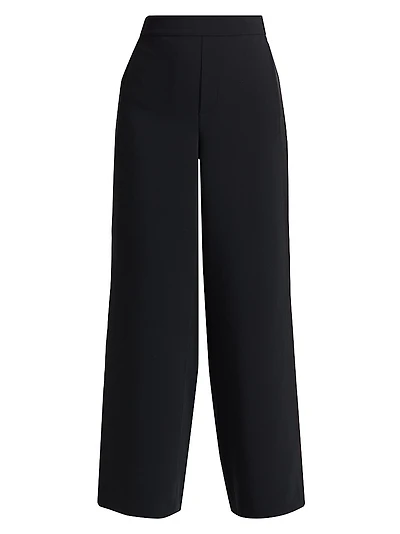 Melanie Crépe Tuxedo Striped Pants