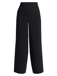 Melanie Crépe Tuxedo Striped Pants
