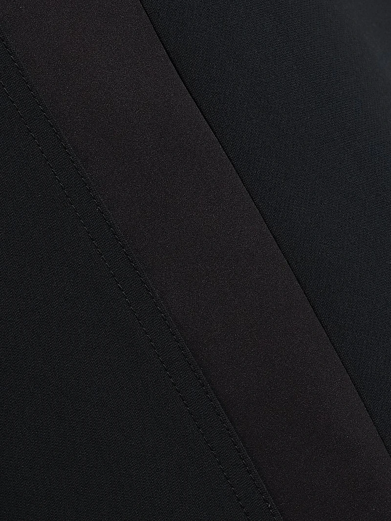 Melanie Crépe Tuxedo Striped Pants