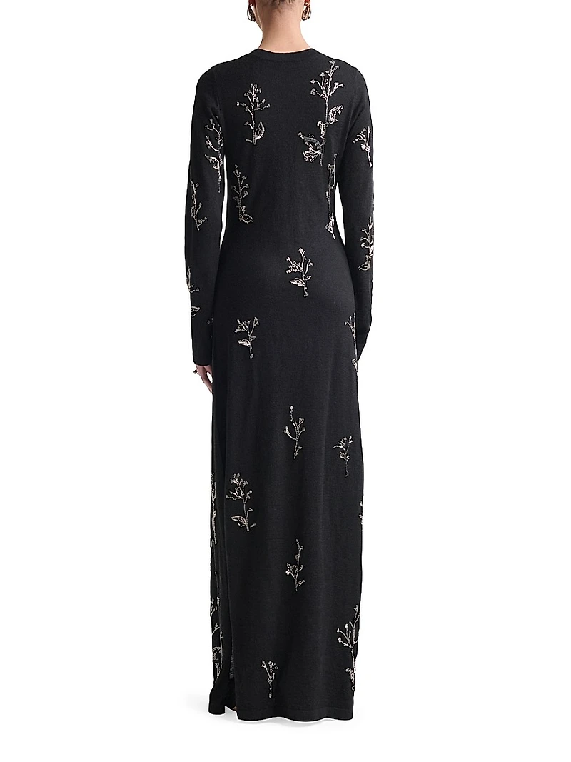 Bozka Embellished Floral Gown