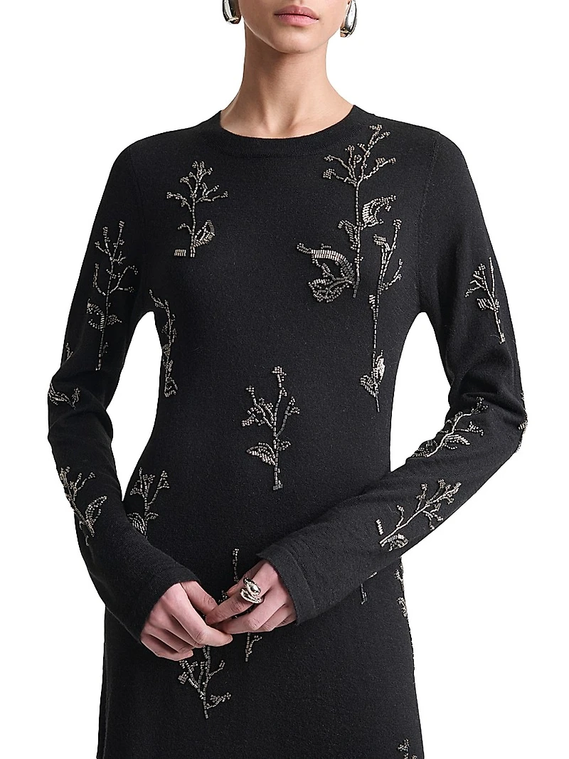 Bozka Embellished Floral Gown