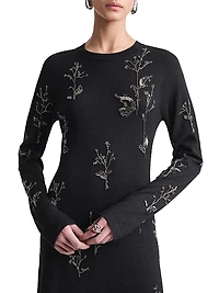 Bozka Embellished Floral Gown