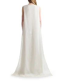 Jools Blurred Floral Silk Gown