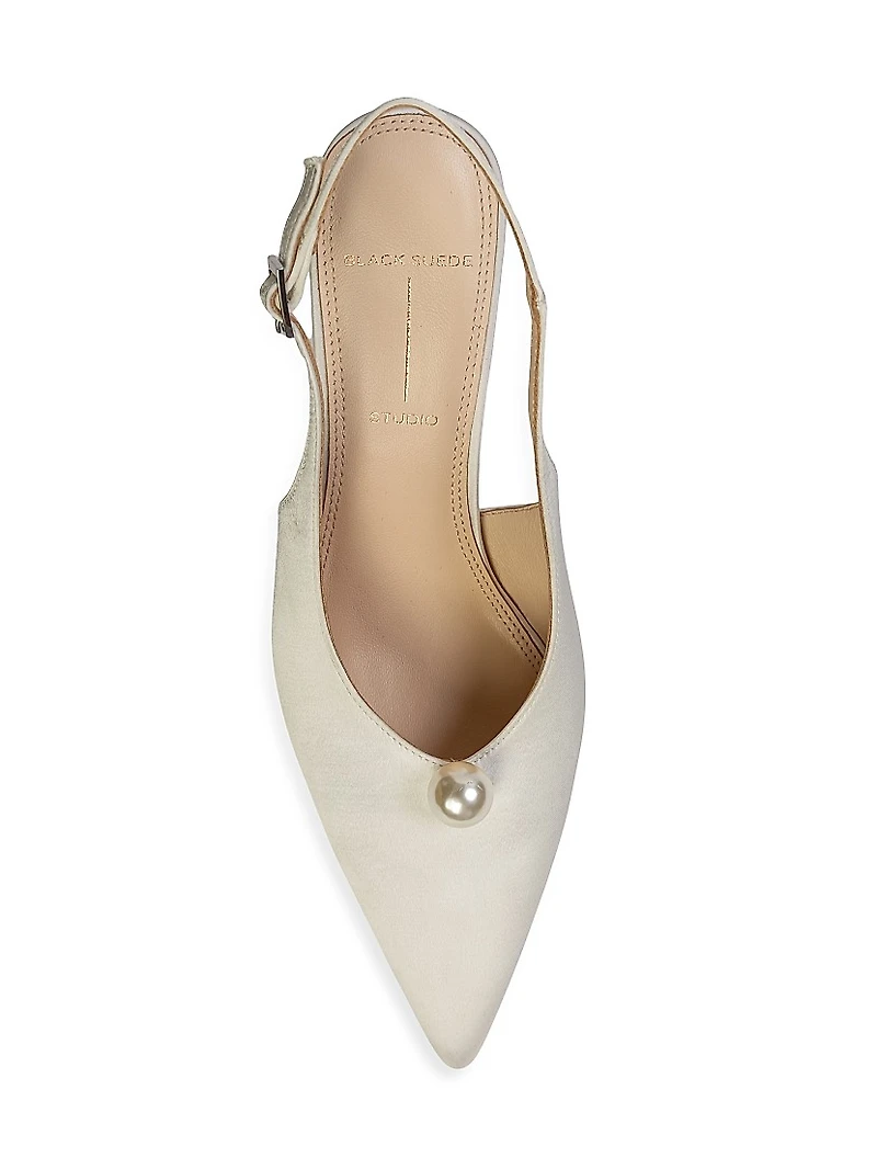 Reina 80MM Satin Pumps